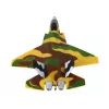 LEAN TOYS Ferngesteuertes RC Kampfflugzeug Militärflugzeug Moro - F-22 Raptor 2,4 GHz EPP Schaum