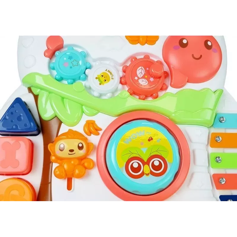 LEAN TOYS Lauflernwagen für Babys mit interaktivem Mikrofon