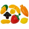 LEAN TOYS Set aus Kunststoffgeschirr für kleine Köche - 18-teiliges Spielküchenzubehör