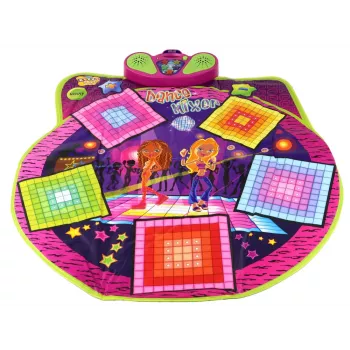 LEAN TOYS Kinder-Tanzmatte, batteriebetrieben, Lichter und Sounds zum Tanzen, 91 cm x 93 cm