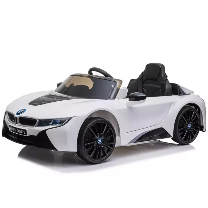 LEAN CARS Batteriebetriebenes Auto BMW i8 Coupe Weiß