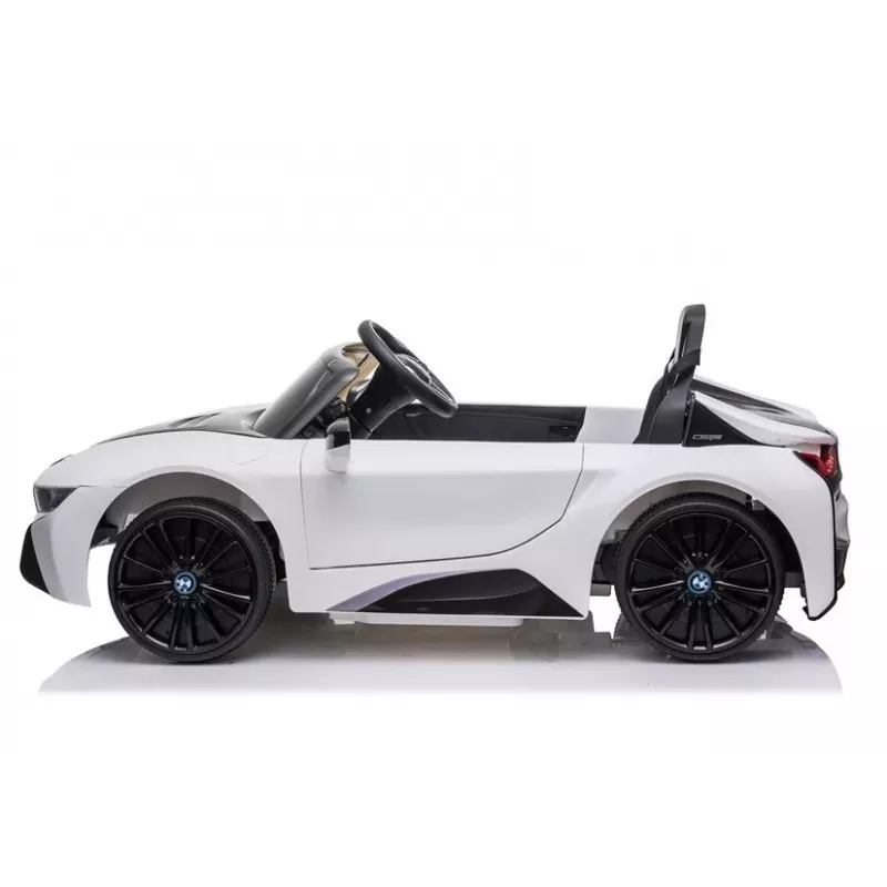 LEAN CARS Batteriebetriebenes Auto BMW i8 Coupe Weiß
