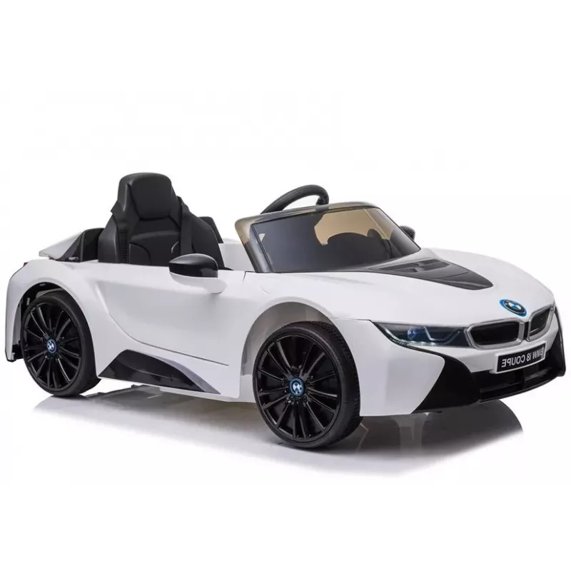 LEAN CARS Batteriebetriebenes Auto BMW i8 Coupe Weiß