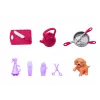 LEAN TOYS Anlily 4in1 Fashion Doll Playset - Doctor, Hairdresser, Cook, Animal Care - Over 50 Pieces