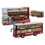 LEAN TOYS Doppeldecker-Stadtbus mit Licht und Sound Rot 1:16
