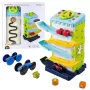 LEAN TOYS Educational Block Slide with Cars Sorter - Interaktives Spielzeug mit Licht & Sound