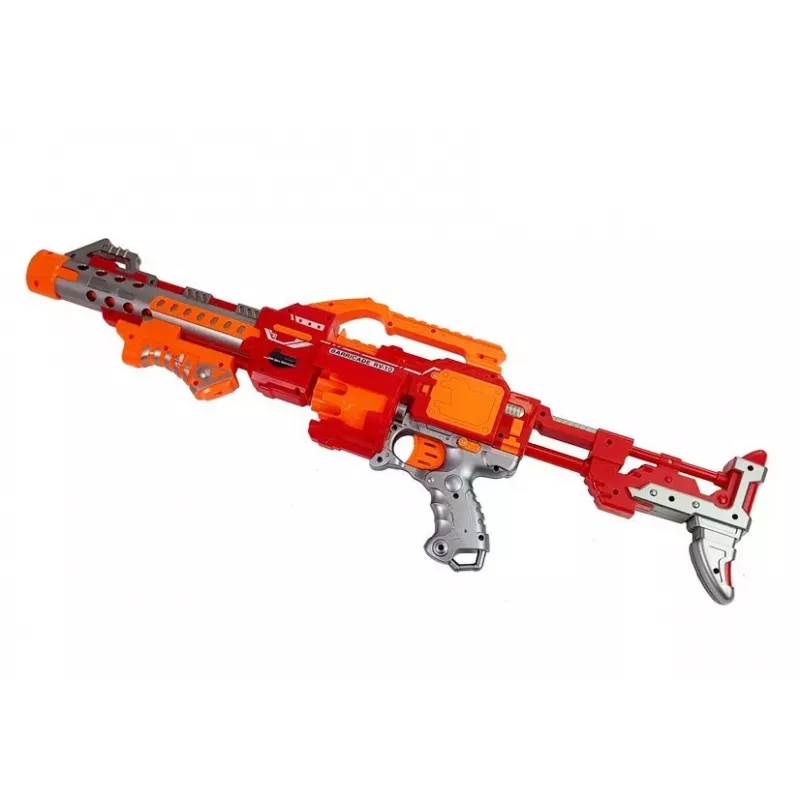 LEAN TOYS Foam Dart Rifle mit rotierendem Ziel 66 cm