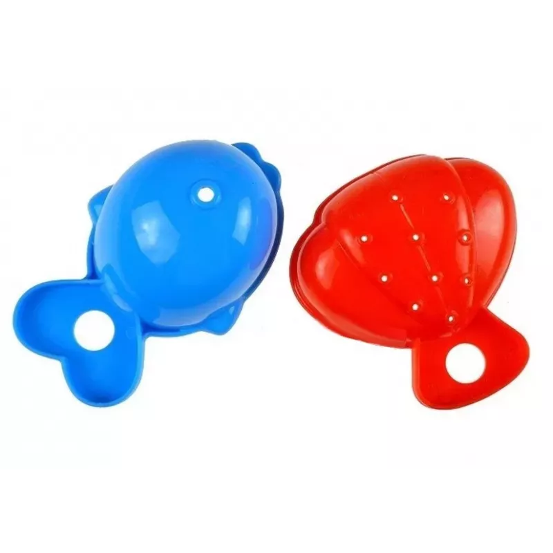 LEAN TOYS Duckie Bathing Set Cups - 3 Stapelbecher & Quietscheente Badespielzeug