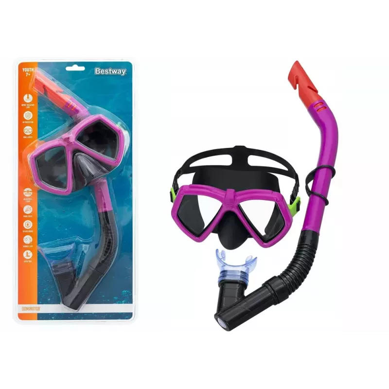 Bestway Tauchset Maske mit Schnorchel Pink 24070