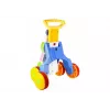 LEAN TOYS Schiebespielzeug Nilpferd für Kleinkinder und Babys mit Geräuschen, Rasseln, Knisterfolie und Spiegel