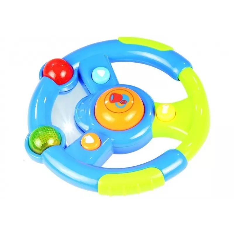 LEAN TOYS Baby Car Set Keys Steering Wheel Mobile Phone Interactive Learning Toy Set