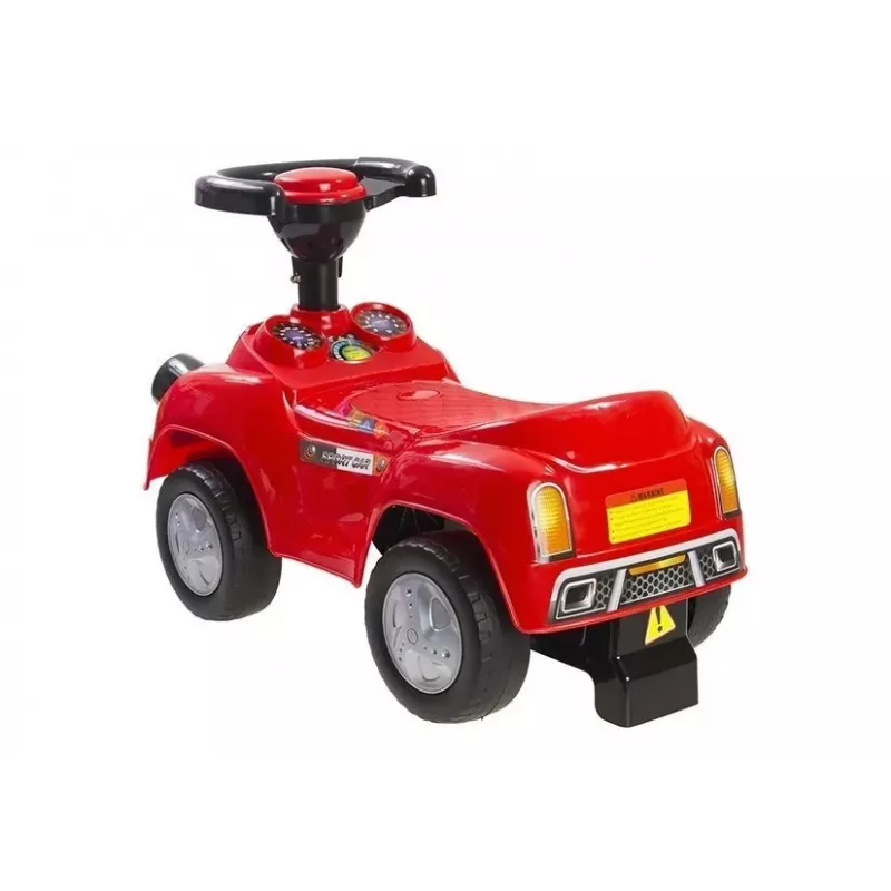 LEAN CARS Ride-On Toy Car for Toddlers Squeaker Sport Red