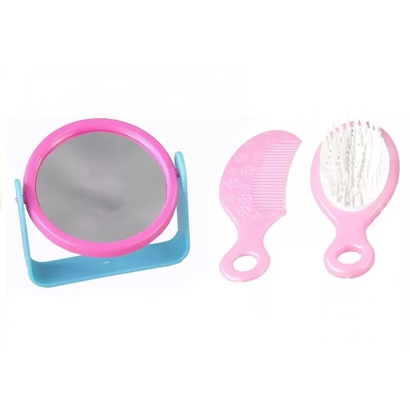LEAN TOYS Mädchen Beauty-Set Haaraccessoires Set Realistischer Haartrockner in Tasche