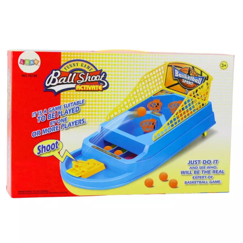 LEAN TOYS Basketball Arcade Game mit Ballabschussvorrichtung