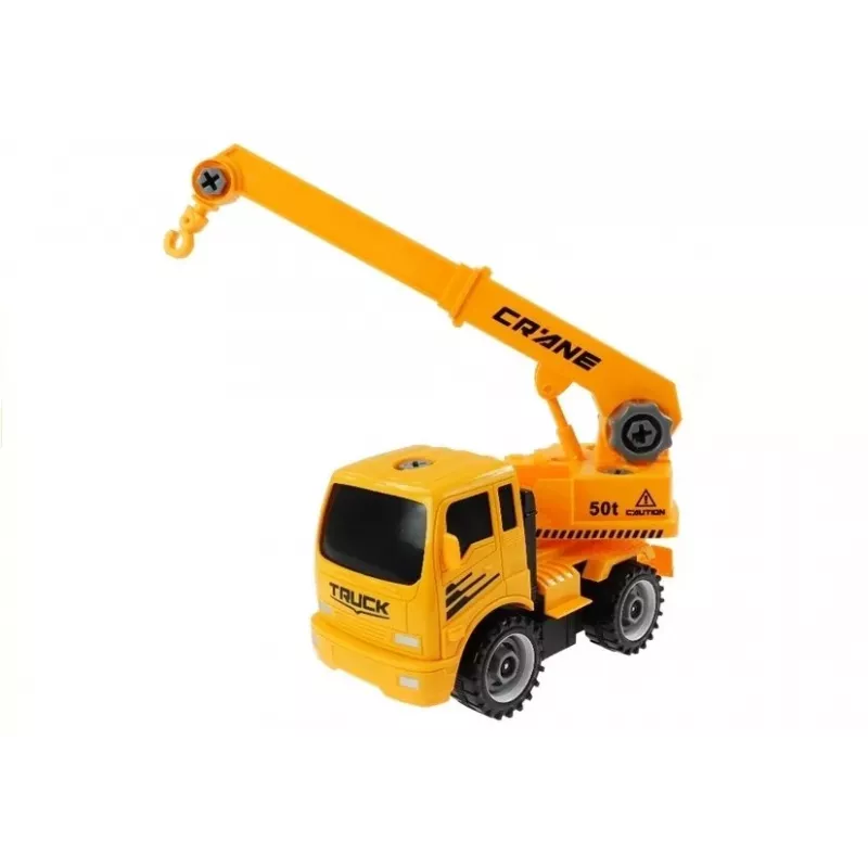 LEAN TOYS Set Of Vehicles For Unscrewing Concrete Mixer Tipper