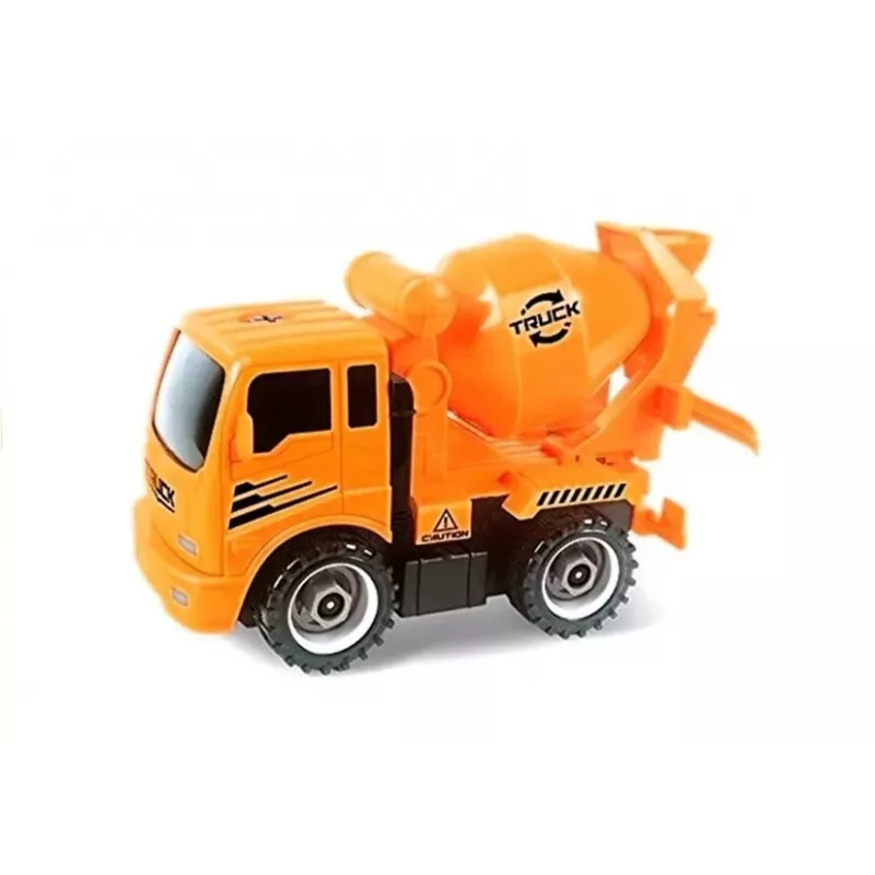 LEAN TOYS Set Of Vehicles For Unscrewing Concrete Mixer Tipper