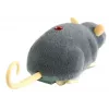 LEAN TOYS Große RC Maus auf Rädern Grau - Streich spielen