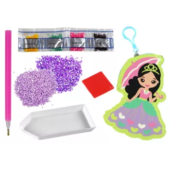 LEAN TOYS DIY Beads Set Princess Keychain Pocket