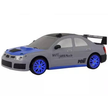 LEAN TOYS ferngesteuertes Sportauto R/C 1:24 Grau mit austauschbaren Rädern