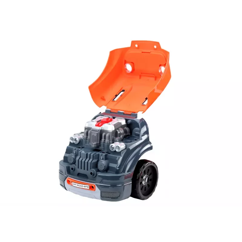 LEAN TOYS Workshop Car Engine Disassembly DIY Kit Orange