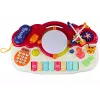 LEAN TOYS Orgelklavier pädagogisches Musikspielzeug mit Trommelklängen und Lichteffekten