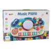 LEAN TOYS Orgelklavier pädagogisches Musikspielzeug mit Trommelklängen und Lichteffekten
