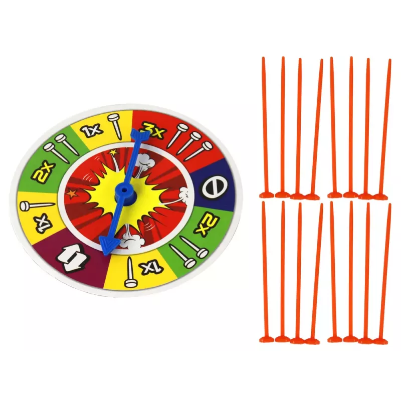 LEAN TOYS Family Arcade Game: Pop the Balloon with Hammer and Nails