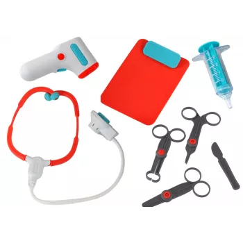 LEAN TOYS Little Doctor's Set Arztwagen Röntgen EKG Zubehör Licht Sound 36-teilig