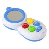 LEAN TOYS Blaues Kinder-Interaktivtelefon mit Licht, Sound und Spiegel