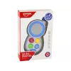 LEAN TOYS Blaues Kinder-Interaktivtelefon mit Licht, Sound und Spiegel