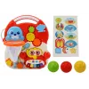 LEAN TOYS Schiebespielzeug Interaktiver Lerntisch 2in1 Rot