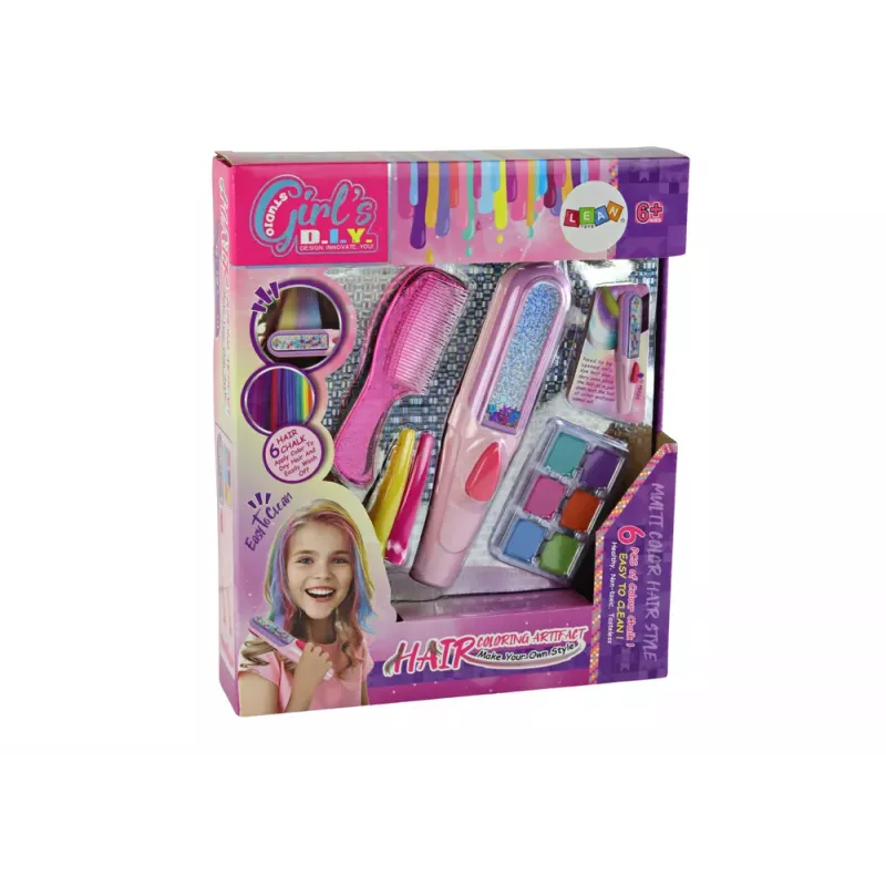 LEAN TOYS Haar-Mal-Set Beauty-Set Zubehör