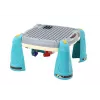 LEAN TOYS Interaktiver Lerntisch Kinder-Panel-Klavier Space Blue