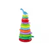 LEAN TOYS Giraffen-Pyramidenpuzzle 13 Kreise Bunt 43cm x 18cm x 18cm