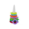 LEAN TOYS Giraffen-Pyramidenpuzzle 13 Kreise Bunt 43cm x 18cm x 18cm