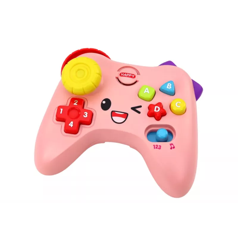 LEAN TOYS Interactive Pad Lernkonsole mit Licht und Sound Pink
