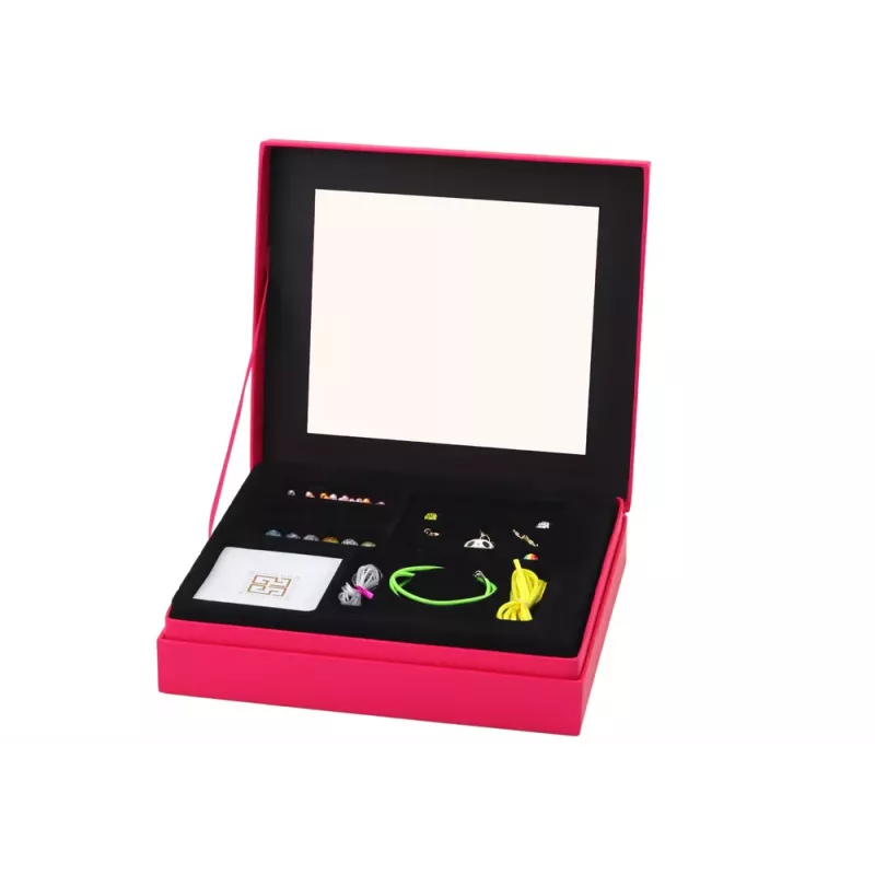 LEAN TOYS Set zur Herstellung von Schmuckarmbändern, Perlen und Anhängern
