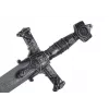 LEAN TOYS Warrior Schwert mit verziertem Griff und Soundeffekten 80cm x 18cm x 3cm