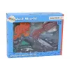 LEAN TOYS Figuren-Set Meerestiere Ozeanfische Tintenfisch 4 Teile