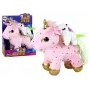 LEAN TOYS Unicorn Plush Sleeping Animal Lullaby Pink With Stars Set