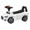 LEAN CARS Kinderauto mit Rückenlehne QX-3396 Hupe Aufbewahrungsbox Weiß