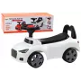 LEAN CARS Kinderauto mit Rückenlehne QX-3396 Hupe Aufbewahrungsbox Weiß