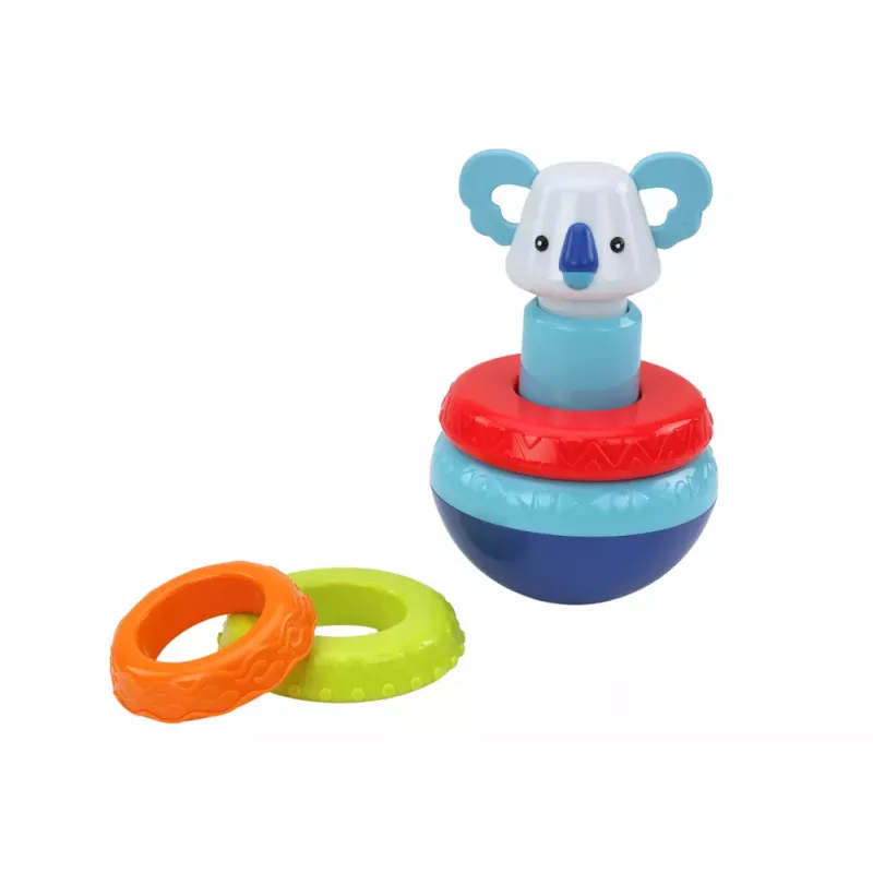 LEAN TOYS Set of Sensory Toys Koala Tower Educational Cube Spinners