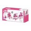 LEAN TOYS Puppenwagen Metall Tasche Große Räder Pink