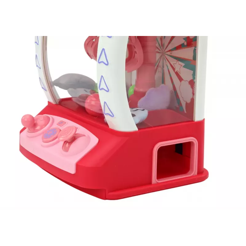 LEAN TOYS Mini-Krangelmaschine zum Greifen von Puppen, Gadgets, Plüschtieren, Bällen - Pink