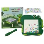 LEAN TOYS Pädagogisches Magnetbrett Dinosaurier-Pad-Puzzle Grüne Perlen
