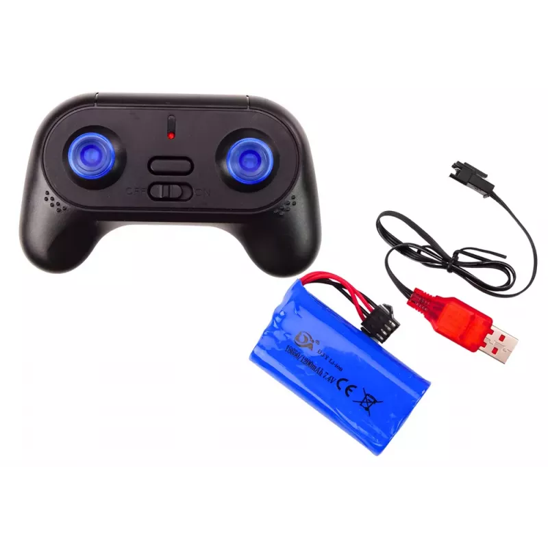 LEAN TOYS Großer Off-Road-Fernbedienungs-SUV 2.4G RC 1:6 Grau