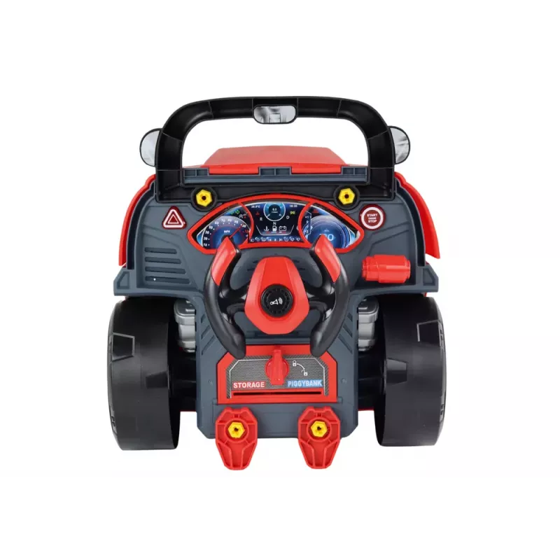 LEAN TOYS Workshop Engine Truck Disassembly DIY Kit Red