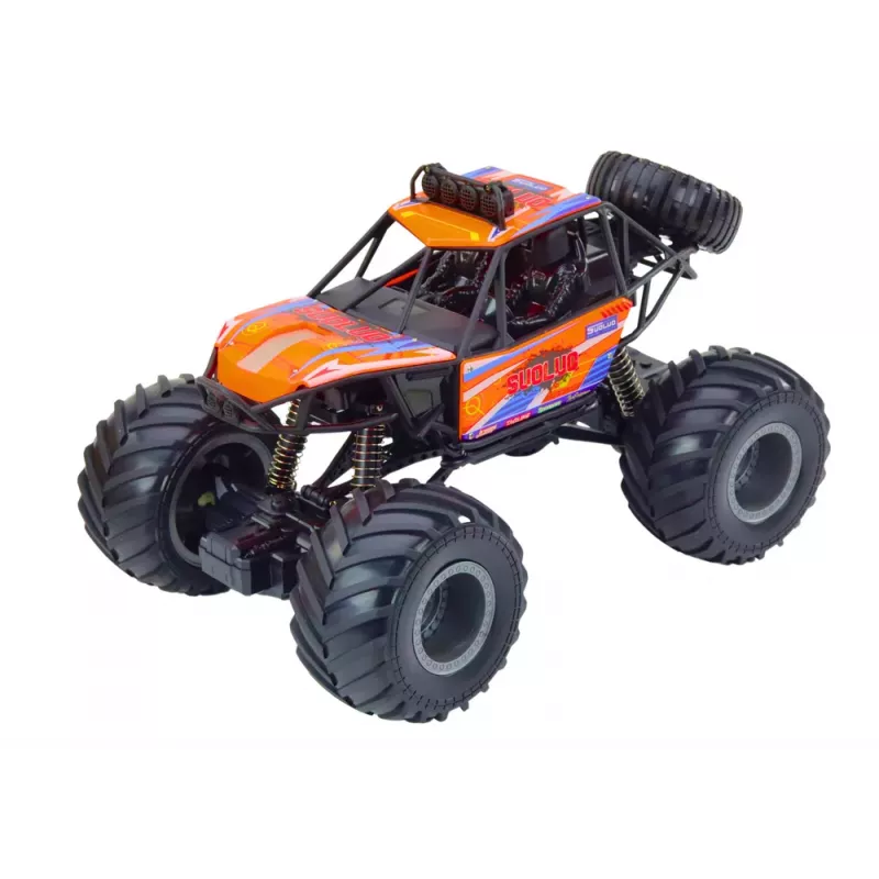 LEAN TOYS Offroad-Fernsteuerungs-RC-Car 1:8 Stoßdämpfer Orange