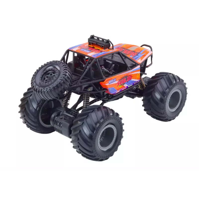 LEAN TOYS Offroad-Fernsteuerungs-RC-Car 1:8 Stoßdämpfer Orange